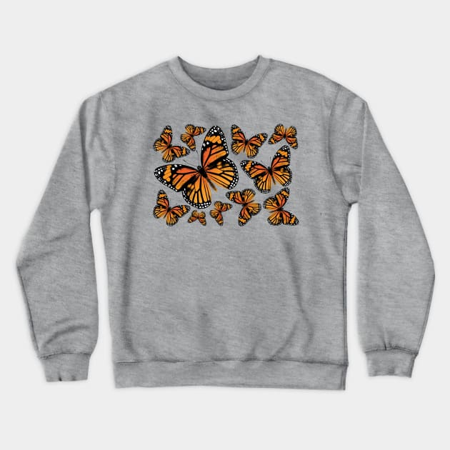 Monarch Butterflies | Monarch Butterfly | Vintage Butterflies | Butterfly Patterns | Crewneck Sweatshirt by Eclectic At Heart